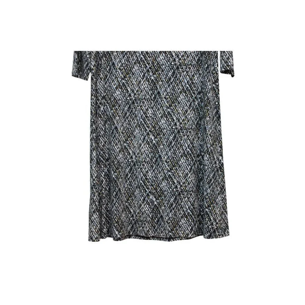 J Jill Wearever Collection Midi Dress Size Medium Stretch 3/4 Sleeve Casual - Picture 12 of 13
